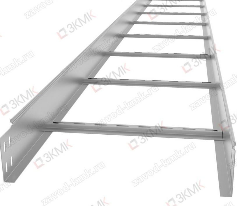 Лоток лестничный  100Х400Х3000  ЗКМК S=1.2  NL 200202 (кратно 3)