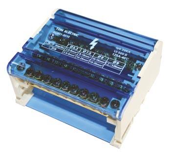 Шина N нулевая 4х11 гр.DIN 125А TDM  в корпусе