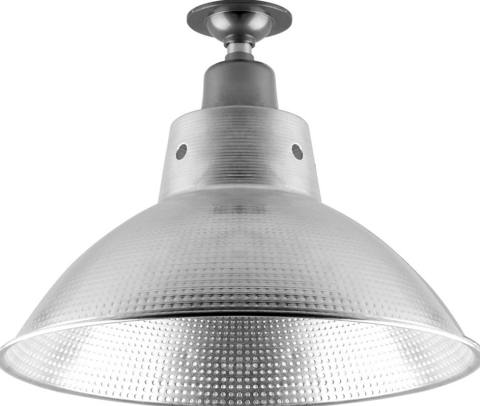 Прожектор Feron HL38 (16") купольный 60W E27 230V, металлик (без патрона - отдельно)