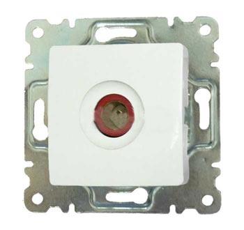Makel  Lillium  Белый Розетка Механизм TV (fem) проходная12db. 30001007