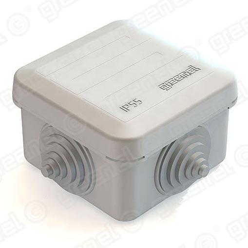 Короб распределительный Greenel ОП 70х70х40мм IP55 4 входа GE41236 серый GE41236