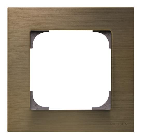 Рамка 1-постовая, серия SKY, цвет античное золото