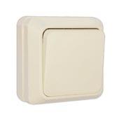 UNIVersal  Олимп Бежевый Выключатель 1-клавишный 10А 220В ОП Б-О0021