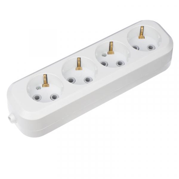 Колодка Rexant  4 гнезда с заземляющими контактами 11-8707 11-8707